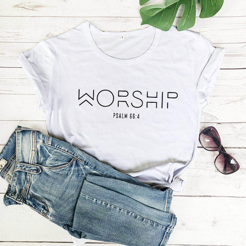 Worship Casual Cotton Christian Shirt For Women