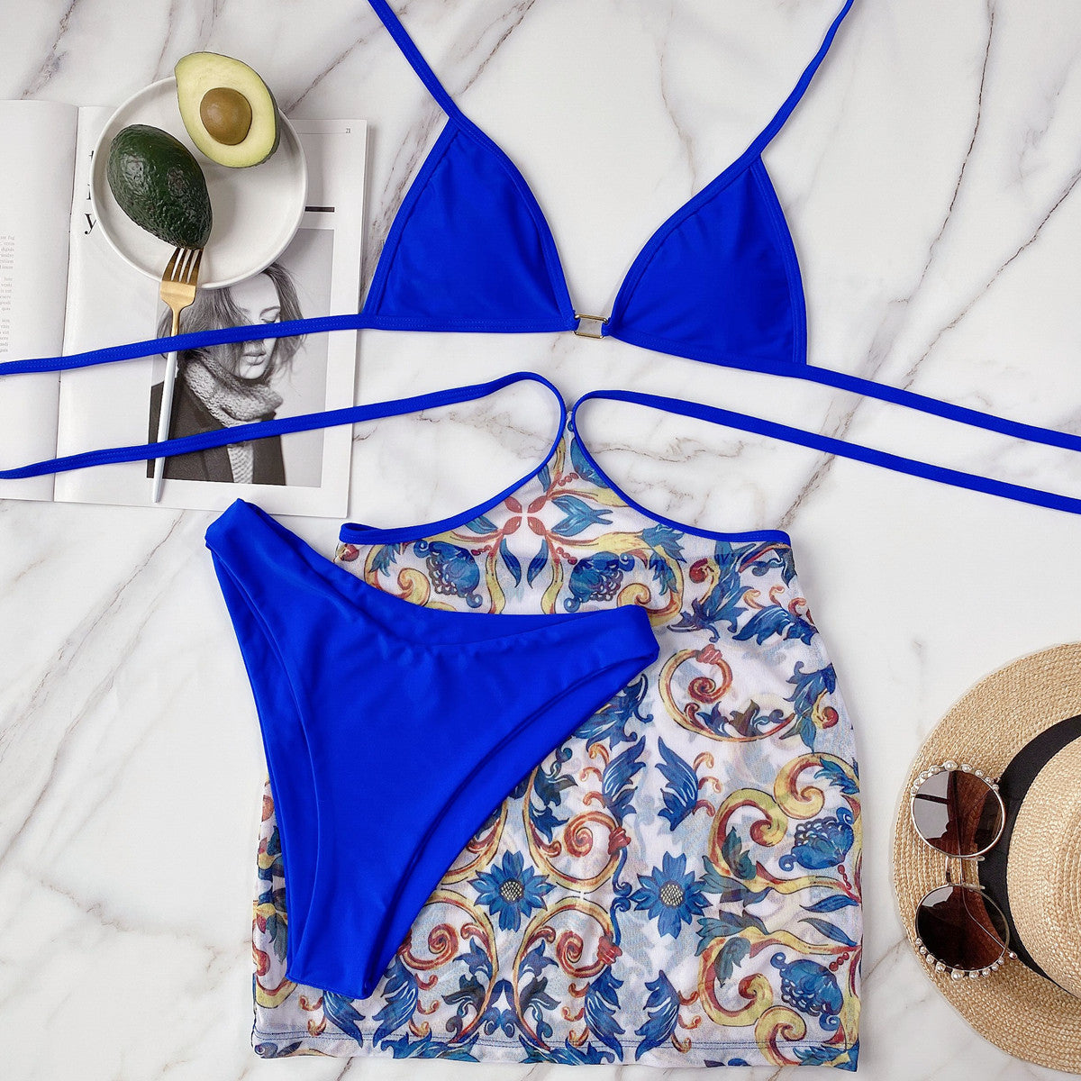 Summer Beach Bikini 3 Piece Set