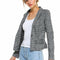 Point Plaid Blazer